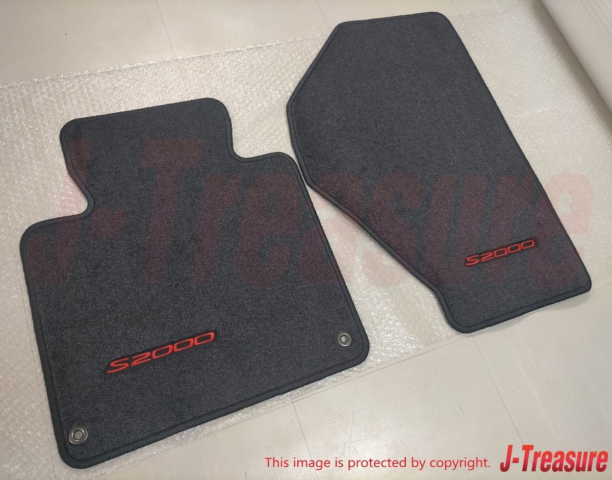HONDA S2000 Genuine Floor Mat Set Black with Red Letters 83600-S2A