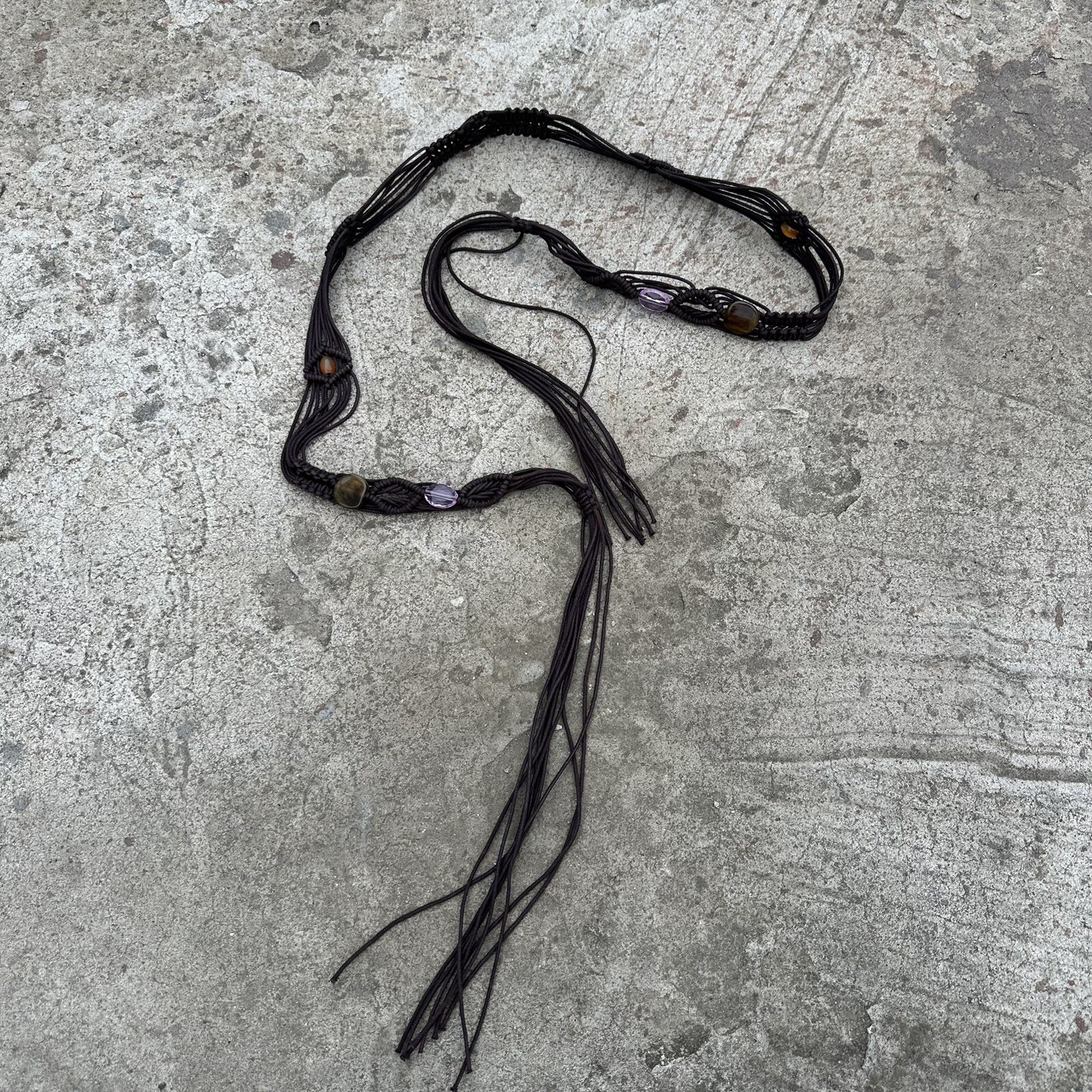 Vintage Japanese Y2K Grunge Knit Belt Avantgarde Hype Beast Style