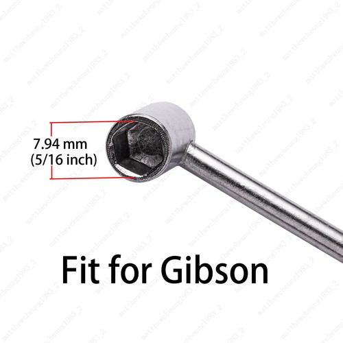 8mm 5/16" Metal Guitar Truss Rod Adjustment Wrench Tool Fit for Gibson Guitar - Picture 2 of 5