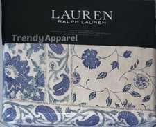 Lauren Ralph Lauren CALLEN Blue, Cream, KING Duvet Cover  Sham Set, 3 Piece