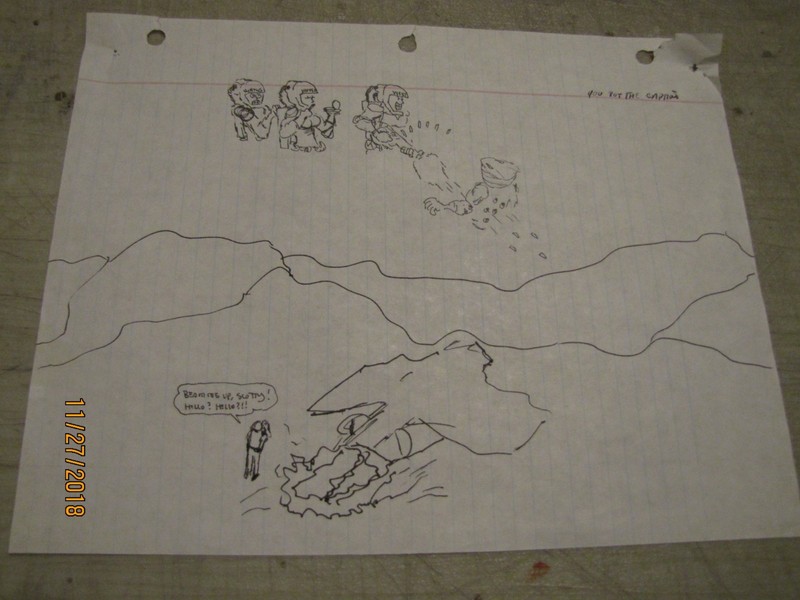 Space Above and Beyond Gag Artwork - Production Used Prop