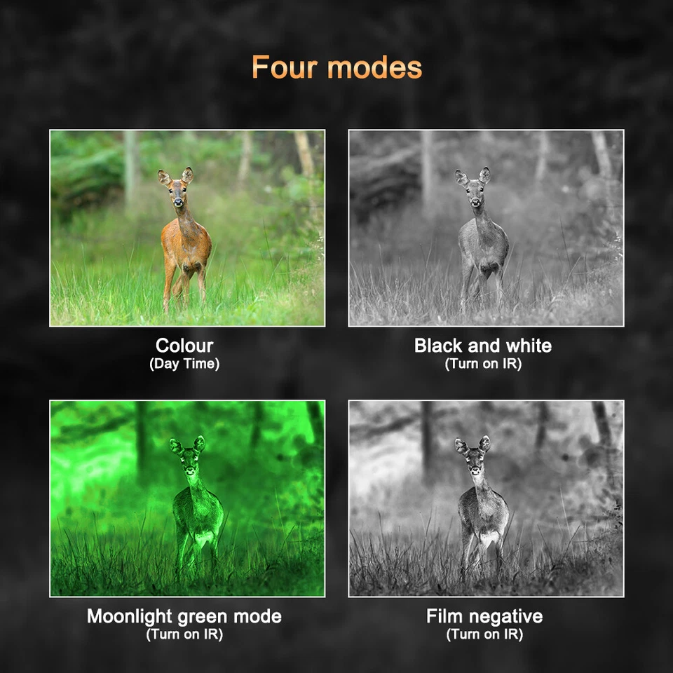 NVG-G1 4.5x Zoom IR Helmet Night Vision Goggles Hunting Tactical Binocular 940nm - Image 3 of 4