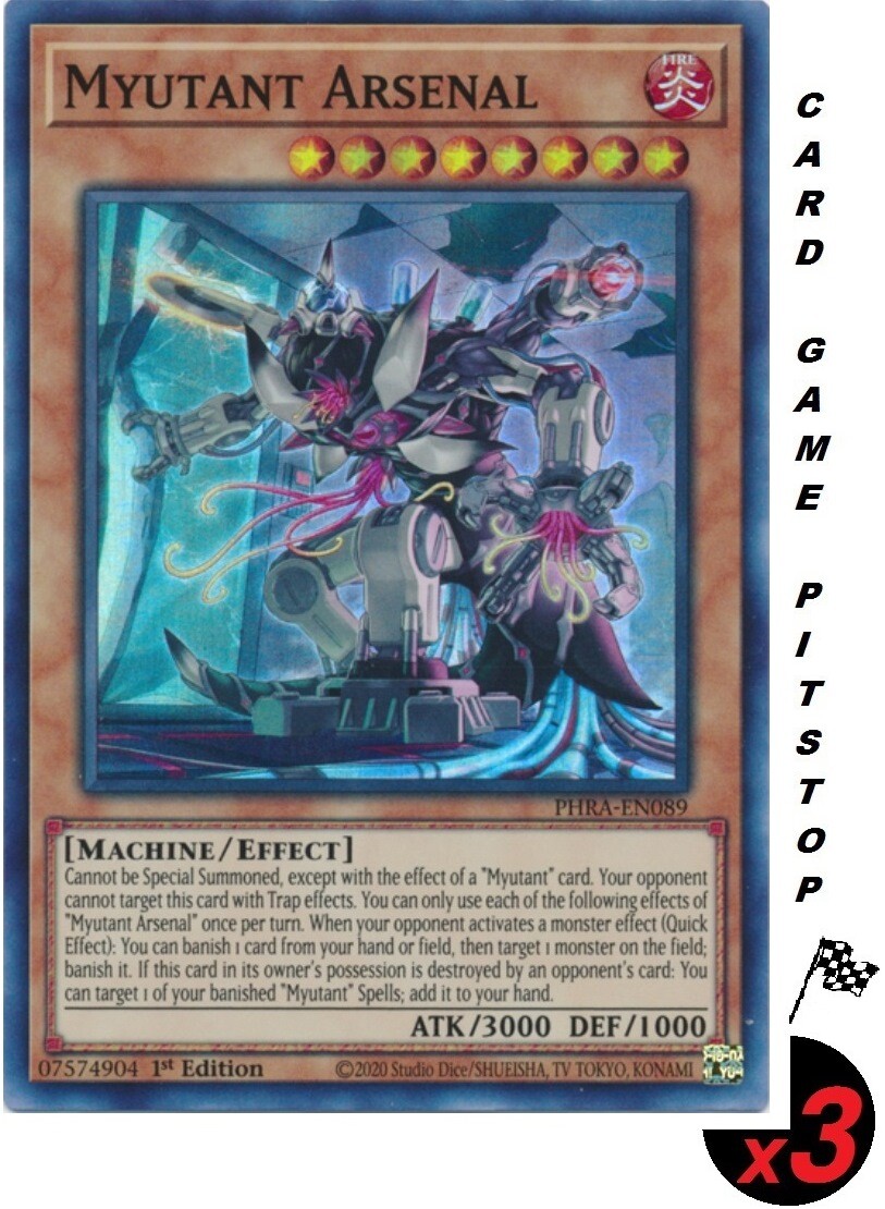 3 Myutant Arsenal | Yu-Gi-Oh! Phantom Rage PHRA-EN089 Super Rare 1st Ed.  NM/M | eBay