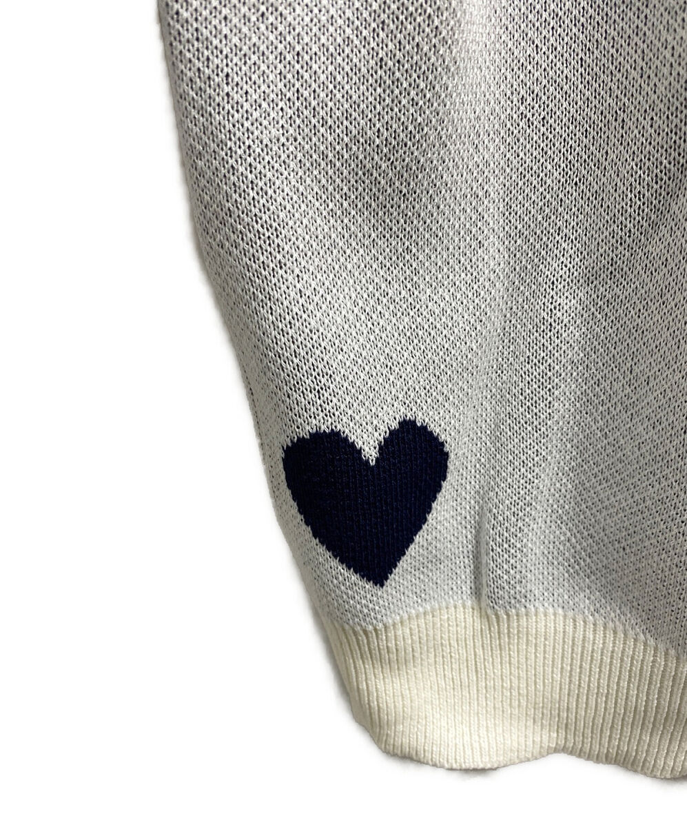 creative drug store × VERDY logo knit Size: L White x navy creative drug store × VERDY logo knit Size: L White x navy