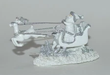 BATH BODY WORKS SANTA REINDEER MAGNET LARGE 3 WICK CANDLE TOPPER DECOR ORNAMENT