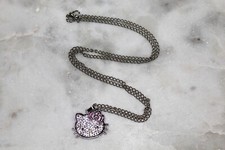 New Hello Kitty crystal pendant necklace