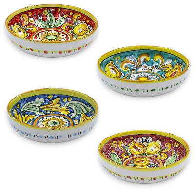 Schüssel Oder Tiefer Teller Keramisch Caltagirone Ø 20 CM E H 6 CM Ca. (1pz) 4