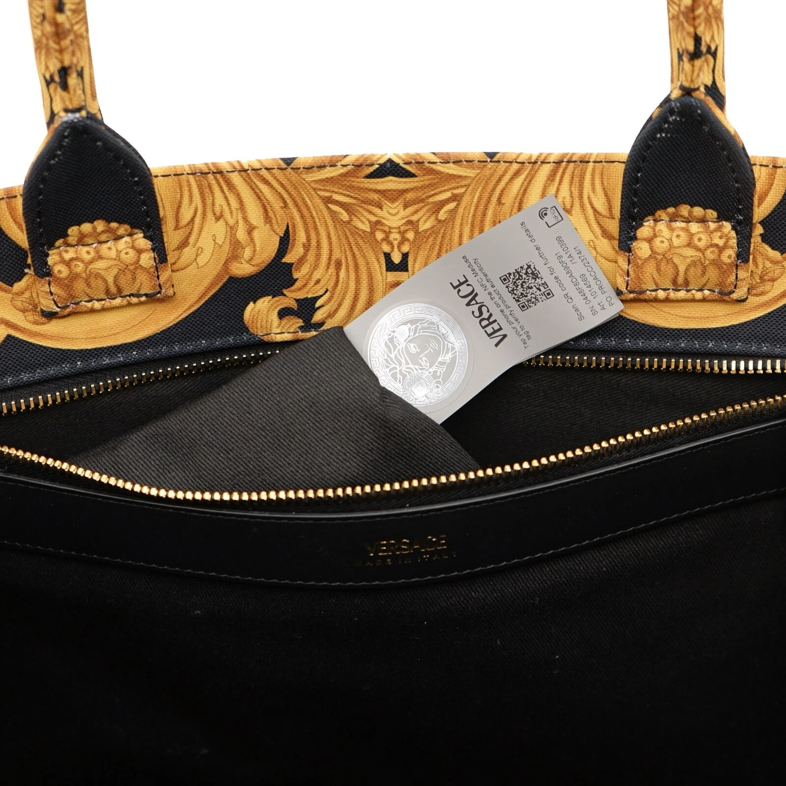 Borsa a tracolla Versace Medusa grande tessuto barocco nuova