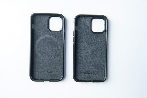 Nice! Nomad iPhone 12 Black Horween Leather Rugged Case Magsafe Qty 2 - Zdjęcie 2 z 7