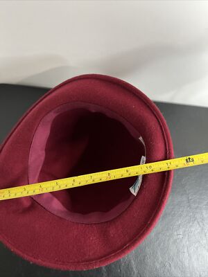 Vintage Betmar New York Red 100% Wool Hat T874 | eBay display picture 3
