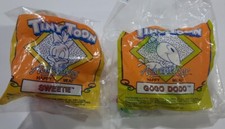 Lot of 2 Vintage 1992 McDonalds Tiny Toon Adventures Happy Meal Toys Sealed NOS