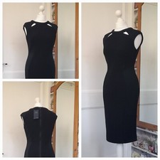 M&S COLLECTION LITTLE BLACK CRUISE EVENING DRESS SIZE 10 BRAND NEW WITH TAGS