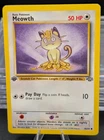 Pokemon 1st Edition Meowth 56/64 Jungle TCG Card 1999 WOTC