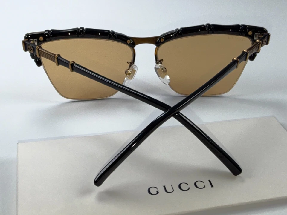 Gucci GG0660S 002 Women’s Black/Yellow Frame Yellow Lens Fashion Sunglasses - Image 3 of 4