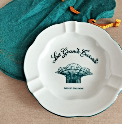 VTG Philippe Deshoulieres Limoges La Grande Cascade Ashtray Bois de Boulogne