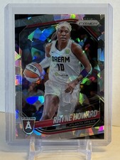 RYNE HOWARD 2025 WNBA Panini Prizm Silver Cracked Ice #11 Atlanta Dream