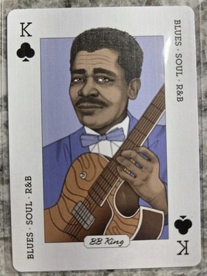 2018 BB King Music Genius Laurence King playing card - Mint King Of Clubs