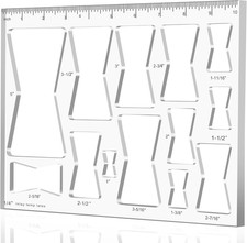 13 in 1 Router Template for Woodworking,Router Jig Bowtie Template, Router Templ