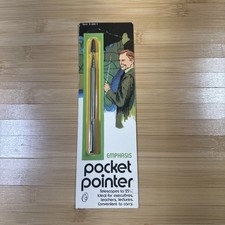 Vintage Emphasis Pocket Pointer Telescopic Metal Pen, Arrow Clip NOS