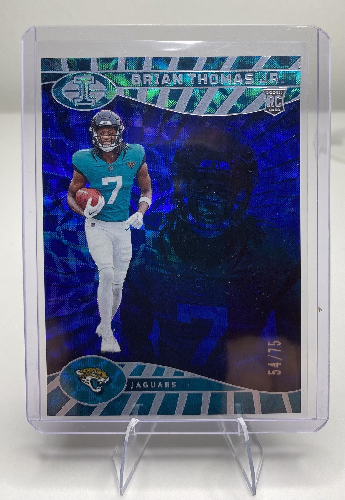 2024 Panini Illusions Sapphire Trophy Brian Thomas Jr. /75 #41 RC Rookie SSP