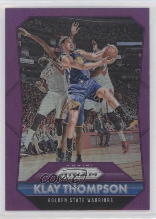 2015-16 Panini Prizm Purple Prizm 37/99 Klay Thompson #180 00zd