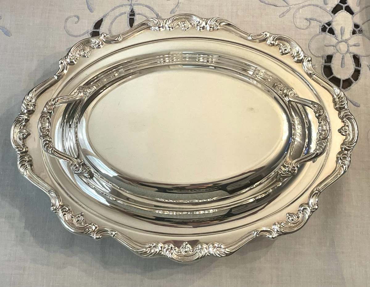 Gorham Heritage In Antique Us Silver-Plated Platters & Trays for