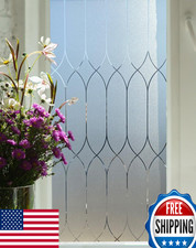 Privacy Window Film Frosted Static Cling Heat Control UV Protect Home Decor