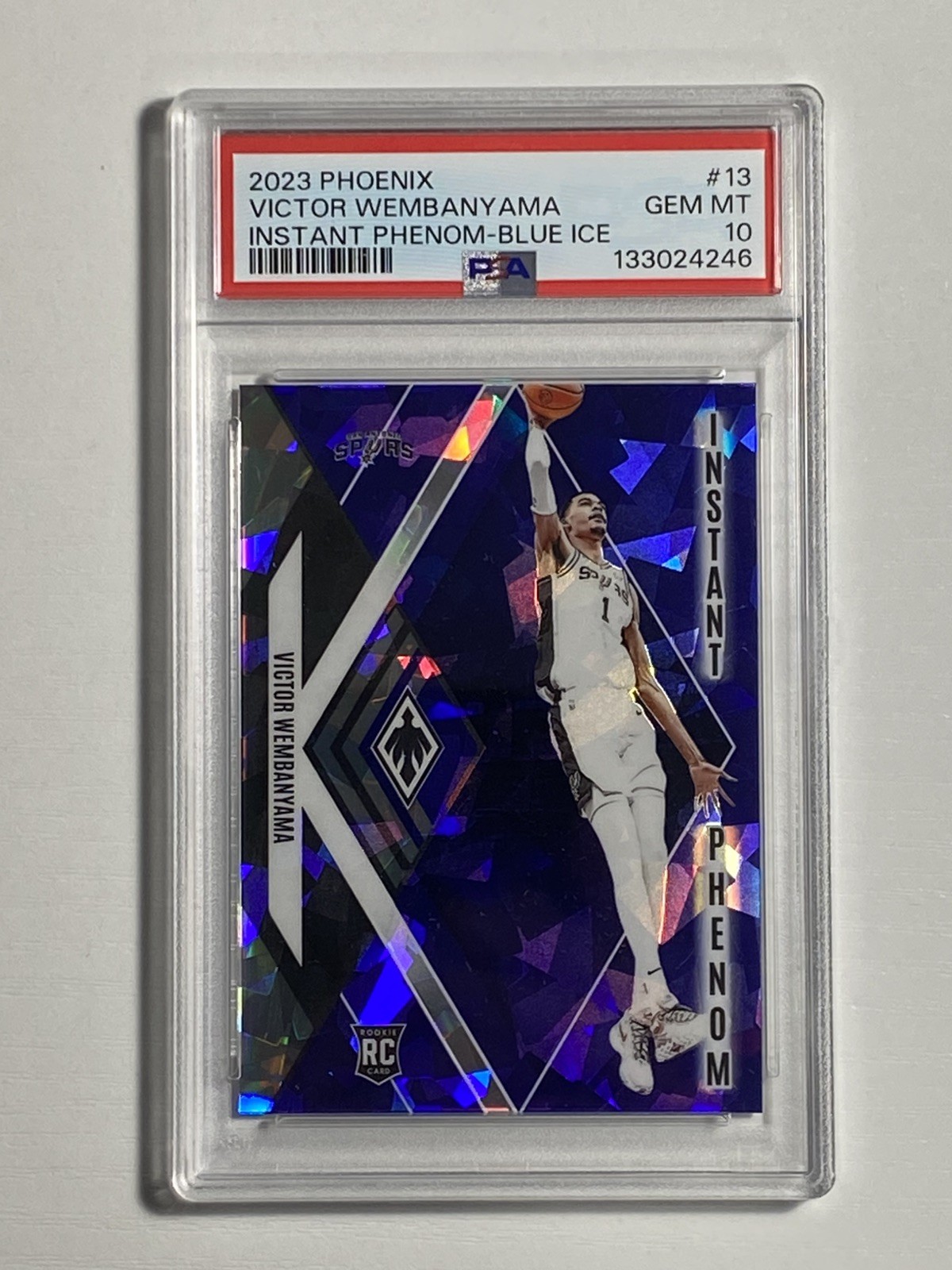 2023-24 Phoenix - Instant Phenom Victor Wembanyama #13 Blue Ice (RC) PSA 10