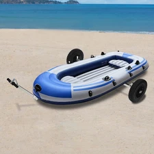 Boat Trailer Dolly Aluminum Alloy Inflatable Boat Kayak Sailboat Trailer Mover