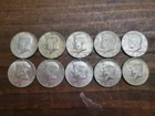(10) 40% Silver Kennedy Half Dollars 1965-1969 $5 Face Value Constitutional -A14