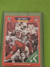 🔥🏉1989 Pro Set Barry Sanders #494 (RC)🏉🔥