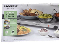 Progress 3 Pan Buffet Server (removable sections)