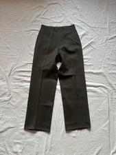 Vintage 1940s WWII Gabardine Green Trousers, Rare Talon Zipper