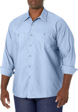 Men'S Industrial Long Sleeve Work Shirt