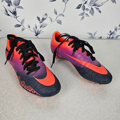 Nike Fußballschuhe Hypervenom Phelon II FG UK6 Orange Lila Stollen