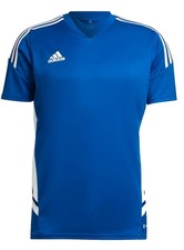 ADIDAS Condivo 22 Jersey Football Soccer T-Shirt Blue Youth MED HA6279 B2-C10
