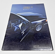 1989 Lincoln Mark Vii Mark 7 Automobile Car Dealer Sales Brochure Vintage