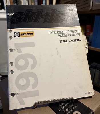 1991 Ski-Doo Safari LCE GLX Parts Catalog-Fair-Good-Smudging-FREE SHIPPING