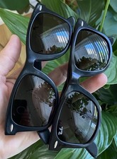 Lot Of 2 Ray-Bans  Wayfarer Black Plastic Eyeglasses Full Rim Vintage