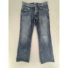 Rock & Republic Taylor Jeans Mens 32 Y2K Made in USA Flap Pocket Wings Bootcut
