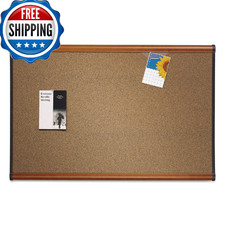 Quartet B243LC Prestige Bulletin Board, Brown Graphite-Blend Surface, 36 x 24, C