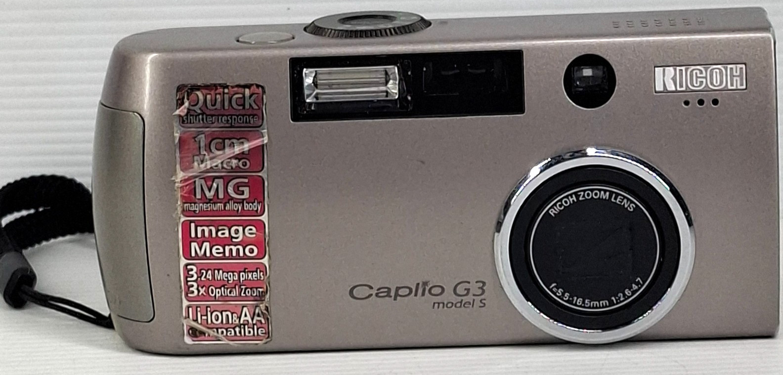 Ricoh Caplio G3 Model S Digital Camera – Vintage Compact  Tested & Working