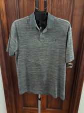 Under Armour 1342080 Men's UA Performance Golf Polo Team Shirt Gray Wicking