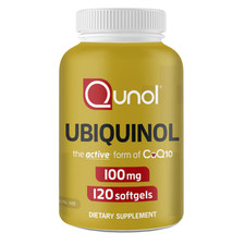 Qunol Ubiquinol 100 mg Softgels - Active Form CoQ10 - 120 Count