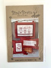 Bird Brain Designs ANGELS GATHER HERE REDWORK Embroidery Pattern