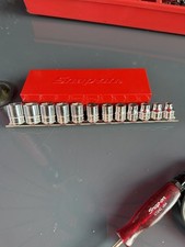 Snap-on 3/8 Drive Shallow Socket Set 6 Point 8-19mm