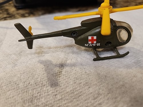Vintage 1980s Mighty Metal M.A.S.H. Mash Diecast Helicopter Chopper TV Show Toy - Picture 6 of 16