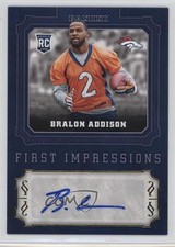 2016 Panini First Impressions Auto Bralon Addison #FI-BA Auto 0g4