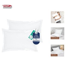 Pillow Shams 2 Pack Standard Size 20x26 Inch - Brushed Microfiber - Bed Pillo...