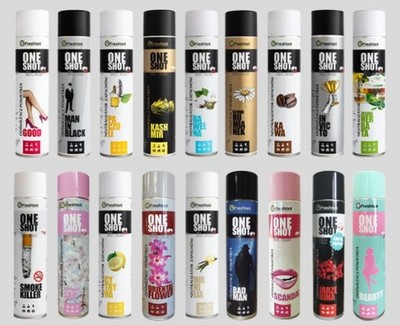 Freshtek One Shot 600ml   Profi Geruchsneutralisierer & Raumspray | Viele Düfte